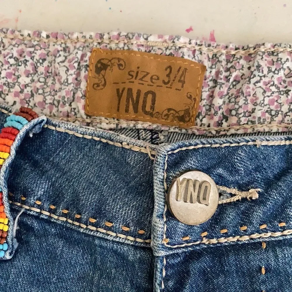 YNQ Denim Short Shorts